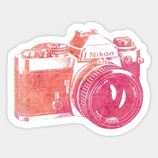 Vintage Nikon Film Camera Sticker